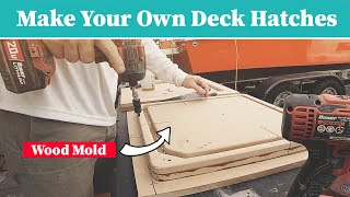 Making a new FIBERGLASS HATCH from a MOLD [upl. by Oly]