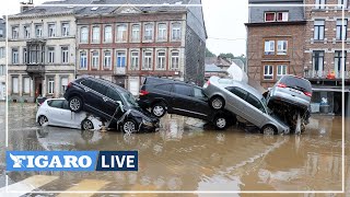 Inondations dans le SudEst  des dégâts spectaculaires et de nombreux disparus [upl. by Haimehen]