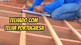 COMO FAZER TELHADO DE TELHA COLONIAL DIY [upl. by Lidaa]