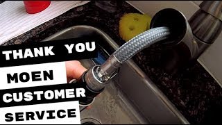 Moen Kitchen Faucet Leaks At Pull Out Spout [upl. by Lydnek132]