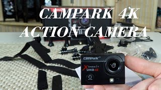 CAMPARK Action Camera 🍀4K Wifi WATERPROOF ULTRA HD Demo amp Review 👈 [upl. by Nalyac]