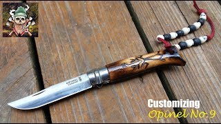 Opinel N09 Carbone Customizing [upl. by Magnus]