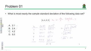 FE Exam Review Probability amp Statistics 20191113 [upl. by Neel]