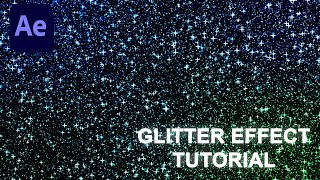 Glitter Effect Adobe After Effects Tutorial Beginner Tutorial Part 1 [upl. by Adnirb250]