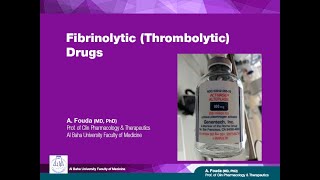 Pharmacology of Blood Ar Fibrinolytics Thrombolytics [upl. by Sicular698]