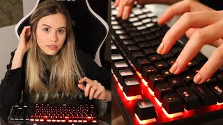 ASMR teclado MÊCANICO COMPACTO extra RELAXANTE [upl. by Eeliram]