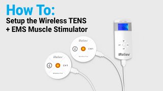 How to setup the Wireless TENS  EMS Muscle Stimulator [upl. by Ynattib193]