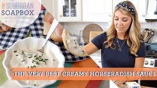 Easy Creamy Horseradish Sauce Recipe [upl. by Selby606]