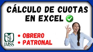 1 Cálculo de Cuotas Obrero Patronales e ISR en Excel 2025 Parte 1  Calculo IMSS en la nómina 👈 [upl. by Vlad]