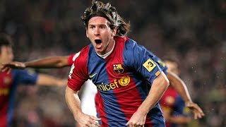 Lionel Messi first Hattrick ● FC Barcelona vs Real Madrid ● 10307 [upl. by Nahc]