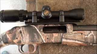 Rifled Slug Barrel on the Mossberg Camo 500 Range Review [upl. by Tiphane]