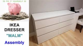 IKEA quotMALMquot Dresser Assembly [upl. by Ennayhs]