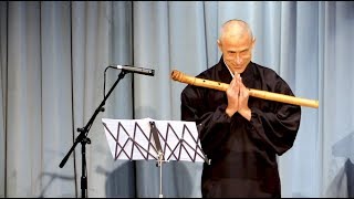 Shakuhachi Flute Grandmaster Performs [upl. by Nylkaj]