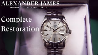 Broken Rolex Datejust 16030  Complete ServiceRestoration [upl. by Wise477]