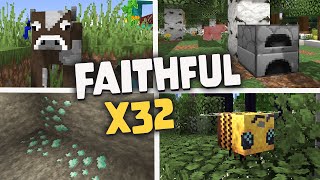 Faithful 32x32  Texture Pack for Minecraft 118  Bedrock amp Java  Download amp Showcase [upl. by Sorcha]