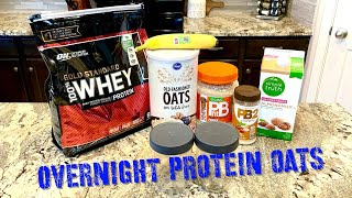 EASY OVERNIGHT PROTEIN OATS Quick n Healthy [upl. by Enyamrahs703]