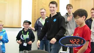 Rubiks Cube World Record  422 seconds [upl. by Yrreg150]