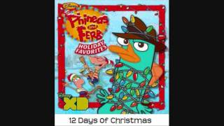 Phineas amp Ferb Twelve Days of Christmas Lyrics Onscreen [upl. by Oap]