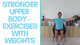 Intermediate Upper Body Strength Workout for Seniors [upl. by Lasser214]