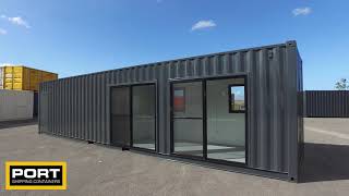 40ft Site Office Container  Port Shipping Containers [upl. by Dodi207]