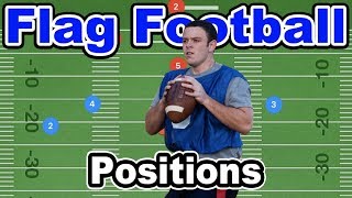 Offensive Positions in Flag Football [upl. by Einner]