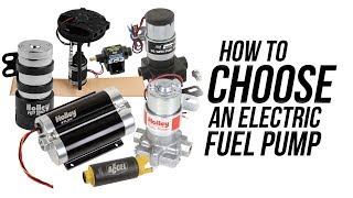 How to choose an Electric Fuel Pump [upl. by Einon895]