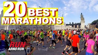 Best Marathons top 20 list [upl. by Imoian]