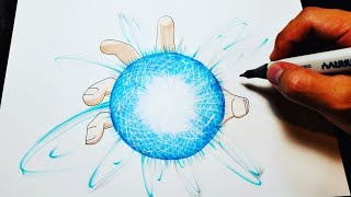 How to Draw Rasengan  Naruto [upl. by Esom747]