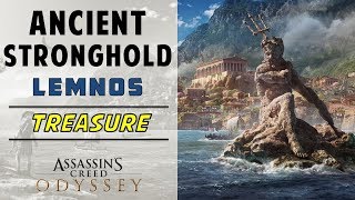 Ancient Stronghold Lemnos  Loot Treasure Chest Location  ASSASSINS CREED ODYSSEY [upl. by Akselaw]