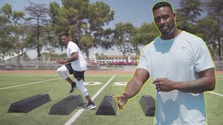 Willie McGinests Linebacker Workout Footwork amp Reaction Drills [upl. by Daegal638]