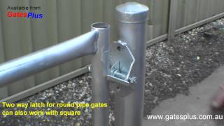 Gate Latch 2 way for round pipe and square [upl. by Philoo]