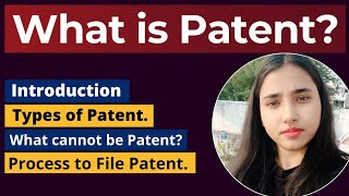 What is Patent Patent details in Hindi [upl. by Etteniuq746]