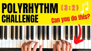 Polyrhythm Piano Challenge 3 against 2  Coordination Exercise [upl. by Daune]