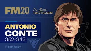 DOMINATE RDFs Antonio Conte 352 amp 343 replication FM20 Tactics [upl. by Asiak926]