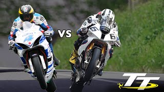 Isle of Man TT ROAD RACES  GUY MARTIN vs MICHAEL DUNLOP  Greatest Show on Earth [upl. by Nithsa282]