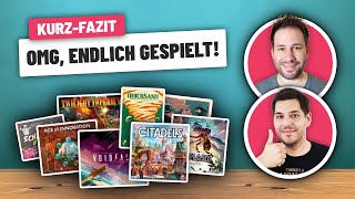 Viele Brettspiel Highlights im KurzFazit [upl. by Ancel166]