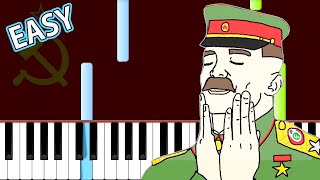 Soviet Anthem  Easy Piano Tutorial In SOVIET RUSSIA [upl. by Meagher]