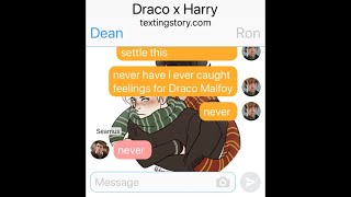 Drarry Draco x Harry Texting Story  One Shot [upl. by Ayrotal]