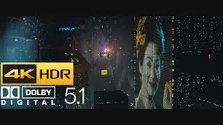 Blade Runner  Opening Scene HDR  4K  51 [upl. by Ayrotal]