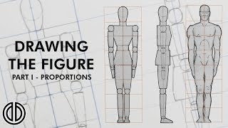 Drawing the Human Figure  Proportions  Tutorial PART I [upl. by Nidla]