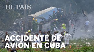 ACCIDENTE AVIÓN CUBA  Un avión de pasajeros se estrella nada más despegar del aeropuerto de La H [upl. by Rosetta590]