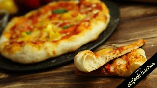 Pizza vom Grill mit 48 Stunden Pizzateig [upl. by Dyoll]