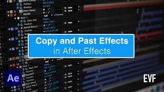 How to Copy and Paste Effects in After Effects [upl. by Antoinetta]