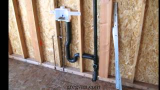 How To Manipulate Washer Drain Pipes  Rough Plumbing Examples [upl. by Alarick]