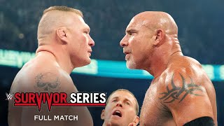 FULL MATCH Goldberg vs Brock Lesnar Survivor Series 2016 [upl. by Fabian]