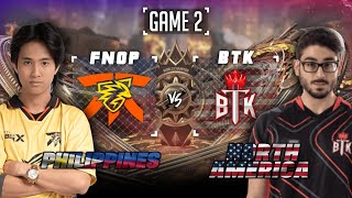 FNATIC ONIC PH vs BTK GAME 2  SWISS STAGE M6 MLBB WORLD CHAMPIONSHIP  FNOP vs BTK [upl. by Lleryd]