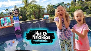 Hello Neighbor in Real Life Mermaid Hatchimals Colleggtibles Mermal Magic Toys Scavenger Hunt [upl. by Nitsreik]