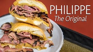 Philippe The Originals French Dip Sandwiches in Los Angeles [upl. by Dirrej]