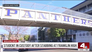 Student in custody after stabbing at Franklin High School [upl. by Daphene]