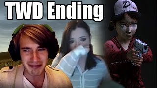 2 YouTubers React To The Walking Dead S1 Ending [upl. by Ellocin]